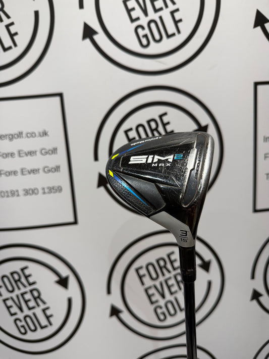 TAYLORMADE SIM2 MAX 3 WOOD / 15 Deg / Mens RH / 60g X-Stiff Flex