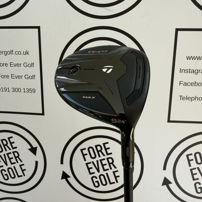 TAYLORMADE Qi4D MAX 9 WOOD / 24 Deg / Mens RH / 55g Reg Flex / MINT USED