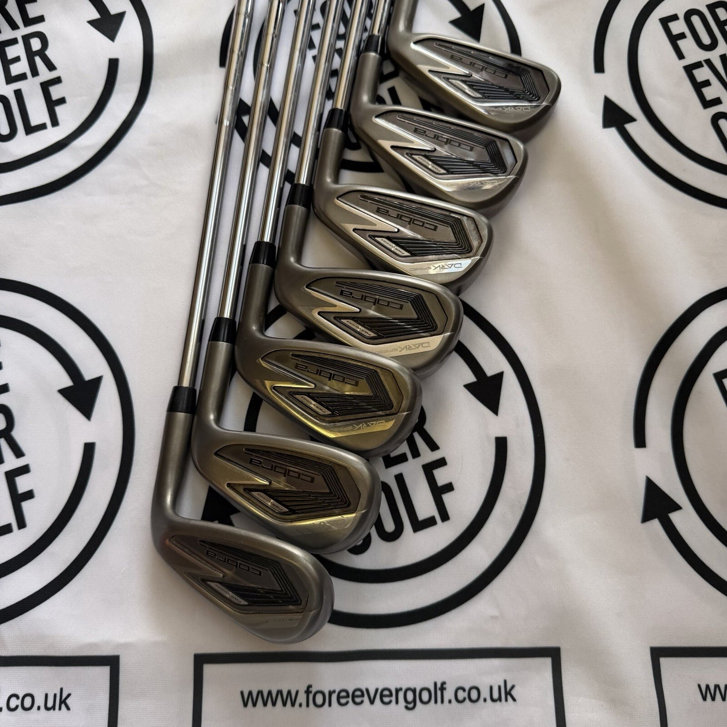 COBRA DARKSPEED IRONS / 5 - PW + SW / Mens RH / 80g Reg Flex / V.GOOD USED