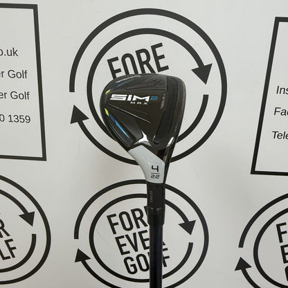 TAYLORMADE SIM2 MAX 4 HYBRID / 22 Deg / RH / 60g Reg Flex / MINT USED