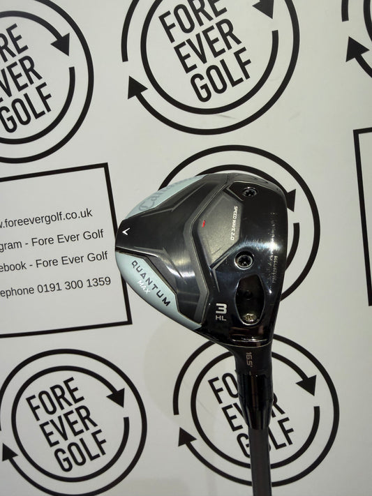 CALLAWAY QUANTUM MAX 3 WOOD HL / 16.5 Degree / RH / 50g Reg Flex / MINT USED