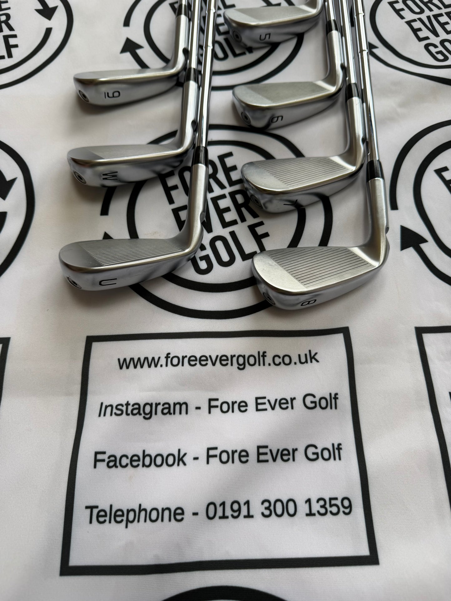 PING i530 IRONS / 5 - UW / Red Dot / 115g Stiff Flex / Mens RH / MINT USED