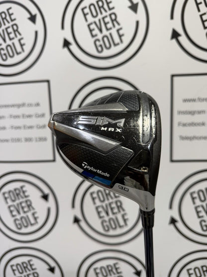 TAYLORMADE SIM MAX DRIVER / 9 Degree / Mens RH / 60g Reg Flex / V.GOOD USED