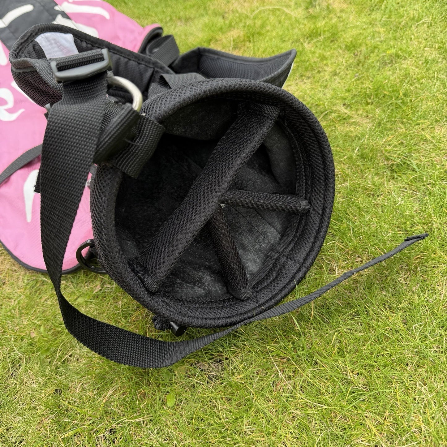 CALLAWAY LADIES LIGHTWEIGHT SUNDAY PENCIL/SUNDAY GOLF BAG / Black/Pink / OK USED