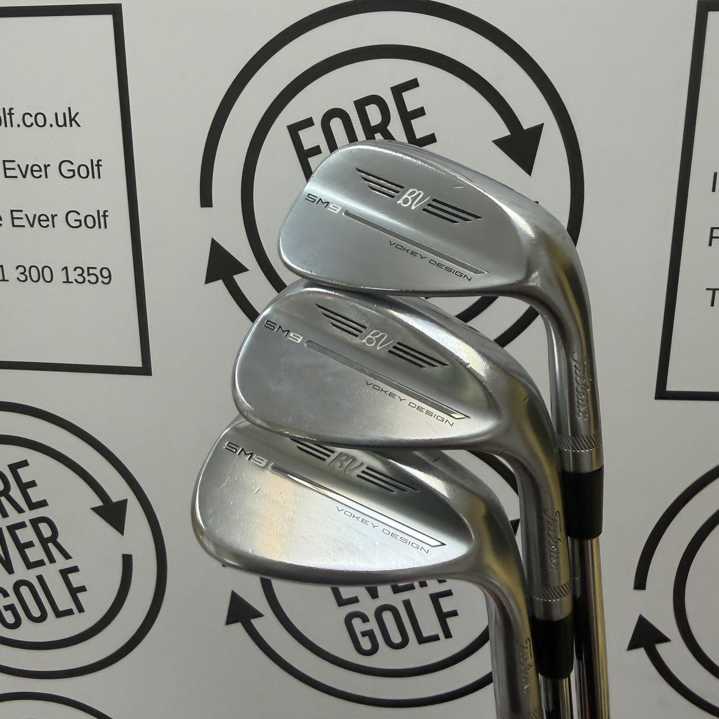 TITLEIST VOKEY SM9 WEDGE SET / 50,54,58 / Wedge Flex / RH / V.GOOD USED