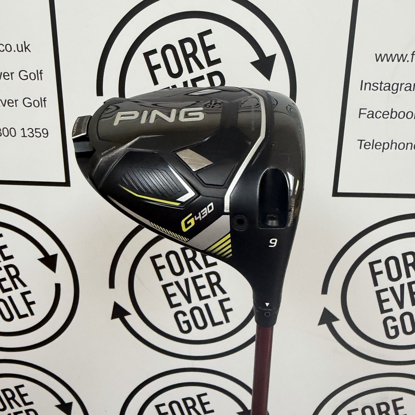 PING G430 MAX DRIVER / 9 Degree / Mens RH / 60g Stiff Flex / V.GOOD USED