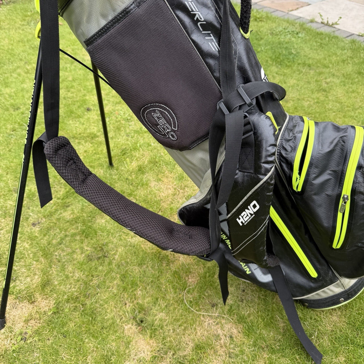 SUN MOUNTAIN H2NO GOLF CARRY BAG / 4 Way Divide / Black/Yellow / OK USED