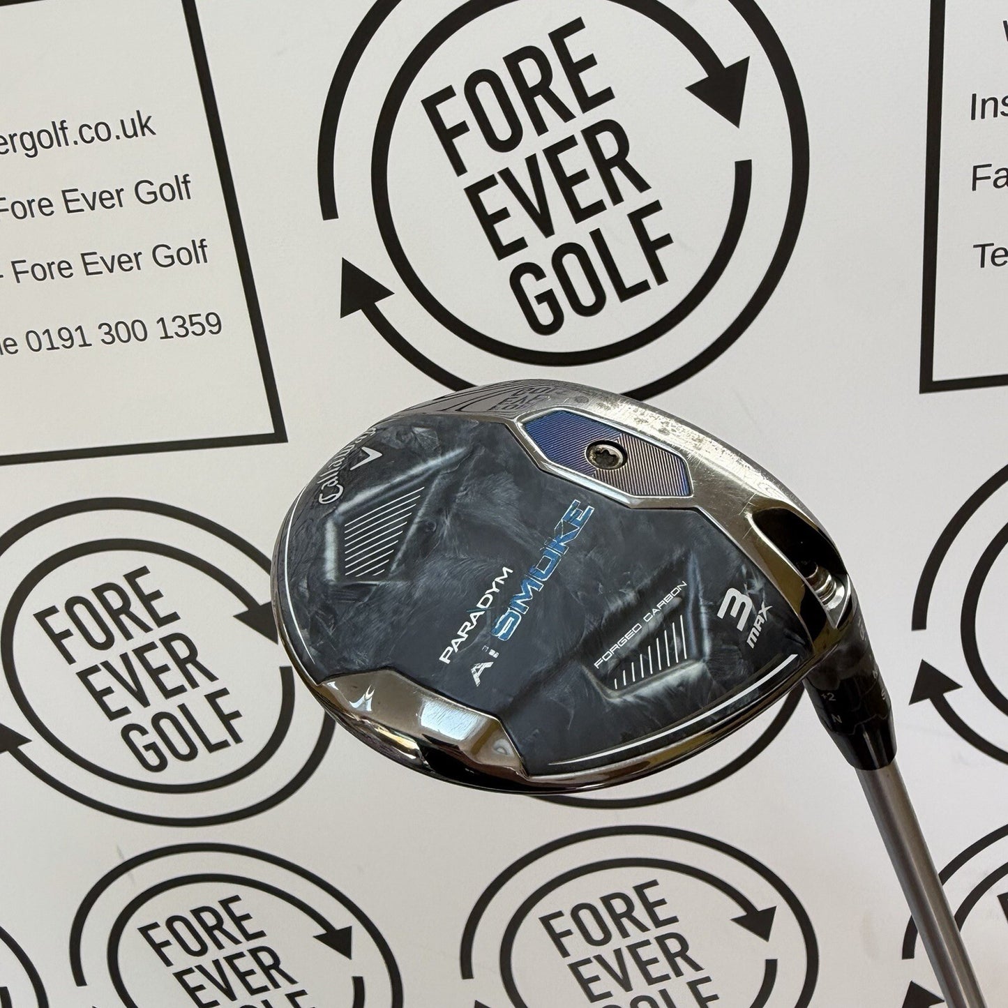 CALLAWAY Ai SMOKE MAX 3 WOOD / 15 Deg / RH / 50g Reg Flex / V.GOOD USED
