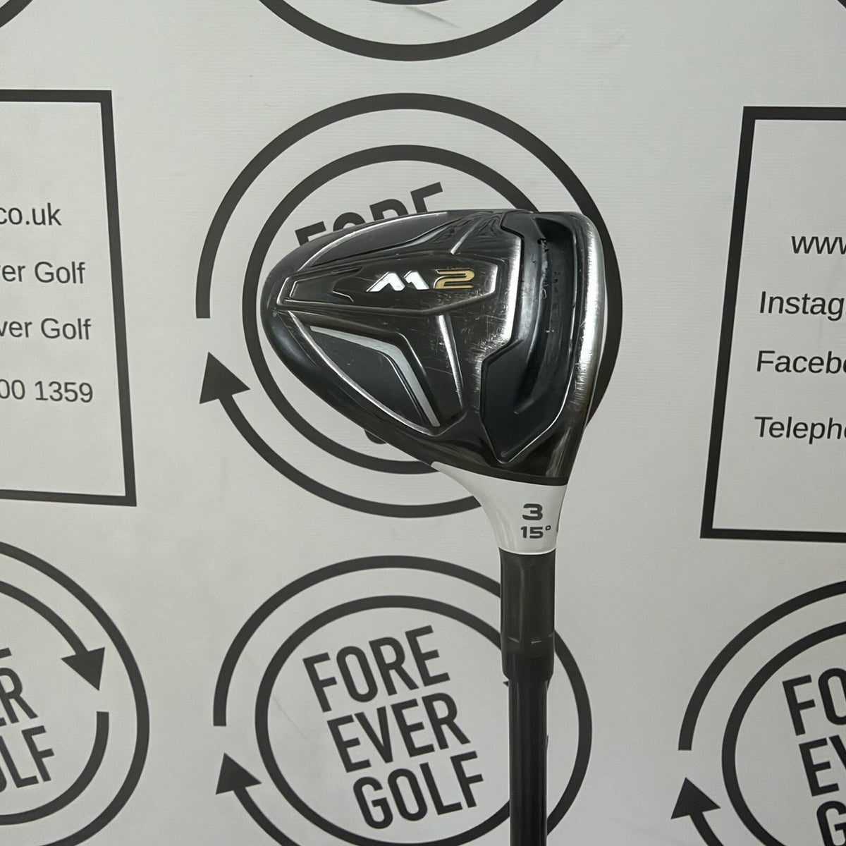 TAYLORMADE M2 3 WOOD / 15 Deg / Mens RH / 65g Reg Flex / GOOD USED