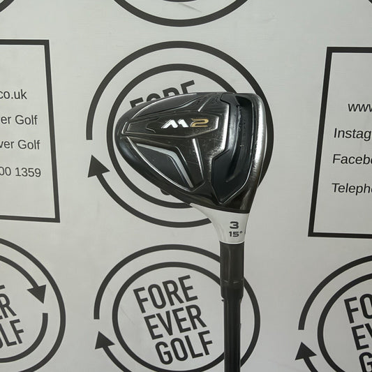 TAYLORMADE M2 3 WOOD / 15 Deg / Mens RH / 65g Reg Flex / GOOD USED