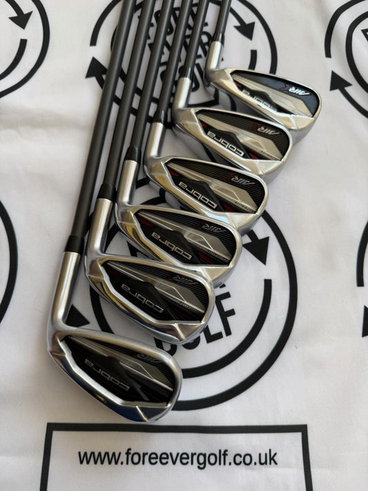 COBRA AIR X IRONS / 5 - PW / Mens RH / 50g Reg Flex / ULTRALITE Graphite Shafts