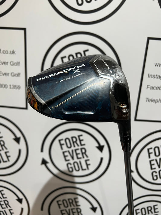 CALLAWAY PARADYM X DRIVER / 10.5 Deg / Mens RH / 50g Reg Flex
