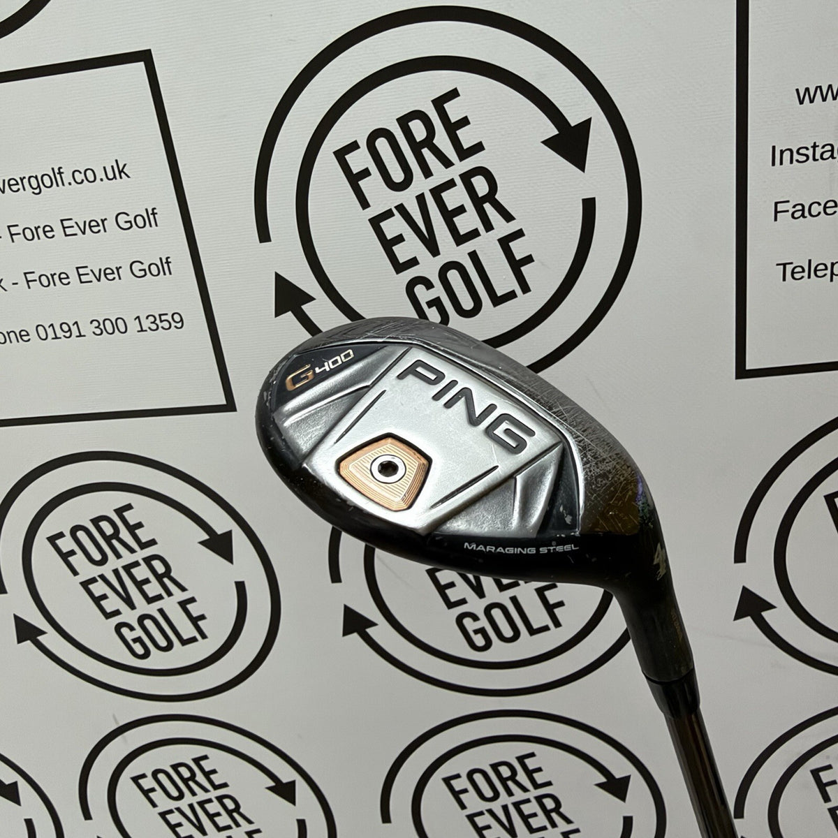 PING G400 4 HYBRID / 22 Deg / Mens RH / 70g Reg Flex / OK USED