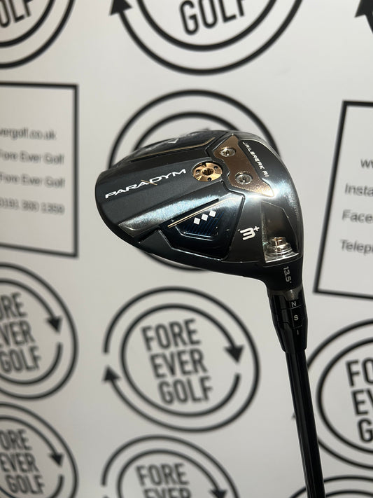 CALLAWAY PARADYM 💎💎💎 3 WOOD+ / 13.5 Deg / Mens RH / 75g X-Stiff