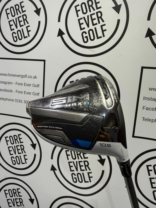 TAYLORMADE SIM MAX-D DRIVER / 10.5 Deg / RH / 50g Reg Flex / GOOD USED