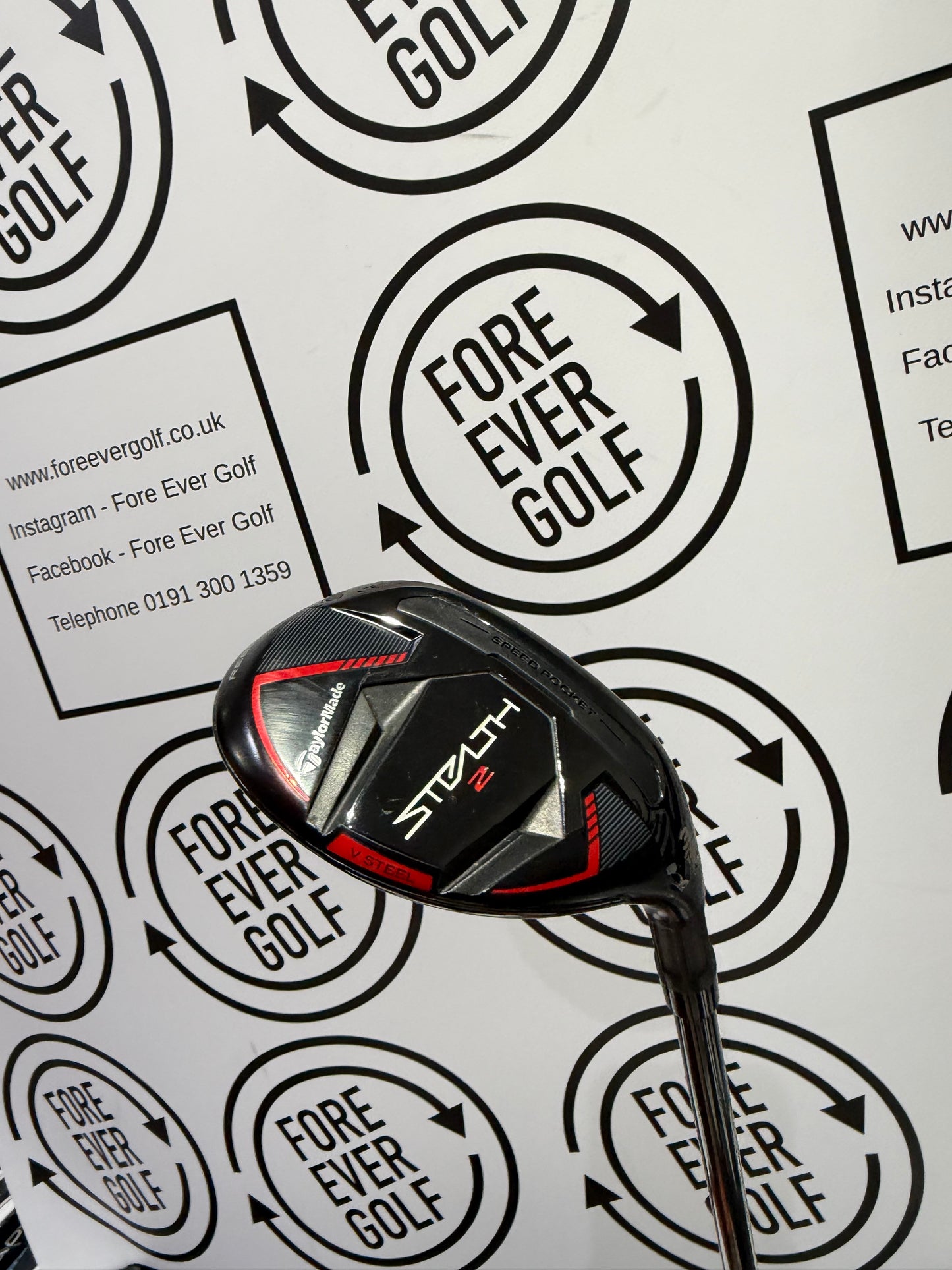 TAYLORMADE STEALTH 2 3 HYBRID / 19 Degree / Rh / 70g Stiff Flex / V.GOOD USED