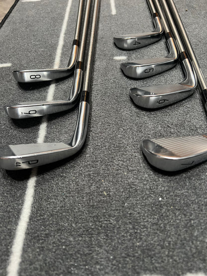 TITLEIST T150 IRONS / 4 - PW / RH / Upgraded 95g Stiff Flex Steel Fiber Shafts