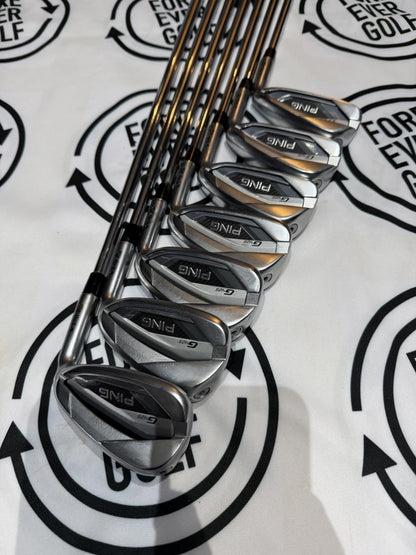 PING G425 IRONS / 4 - PW / Mens RH / Peoject X 5.5 Reg Shafts / V.GOOD USED