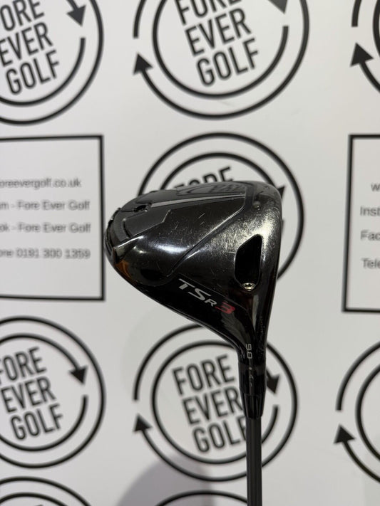 TITLEIST TSR3 DRIVER / 9 Degree / Mens RH / 70g TX-Stiff Flex / GOOD USED
