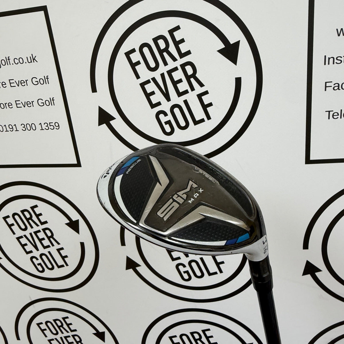 TAYLORMADE SIM MAX 4 HYBRID / 22 Deg / RH / 70g Stiff Flex / GOOD USED