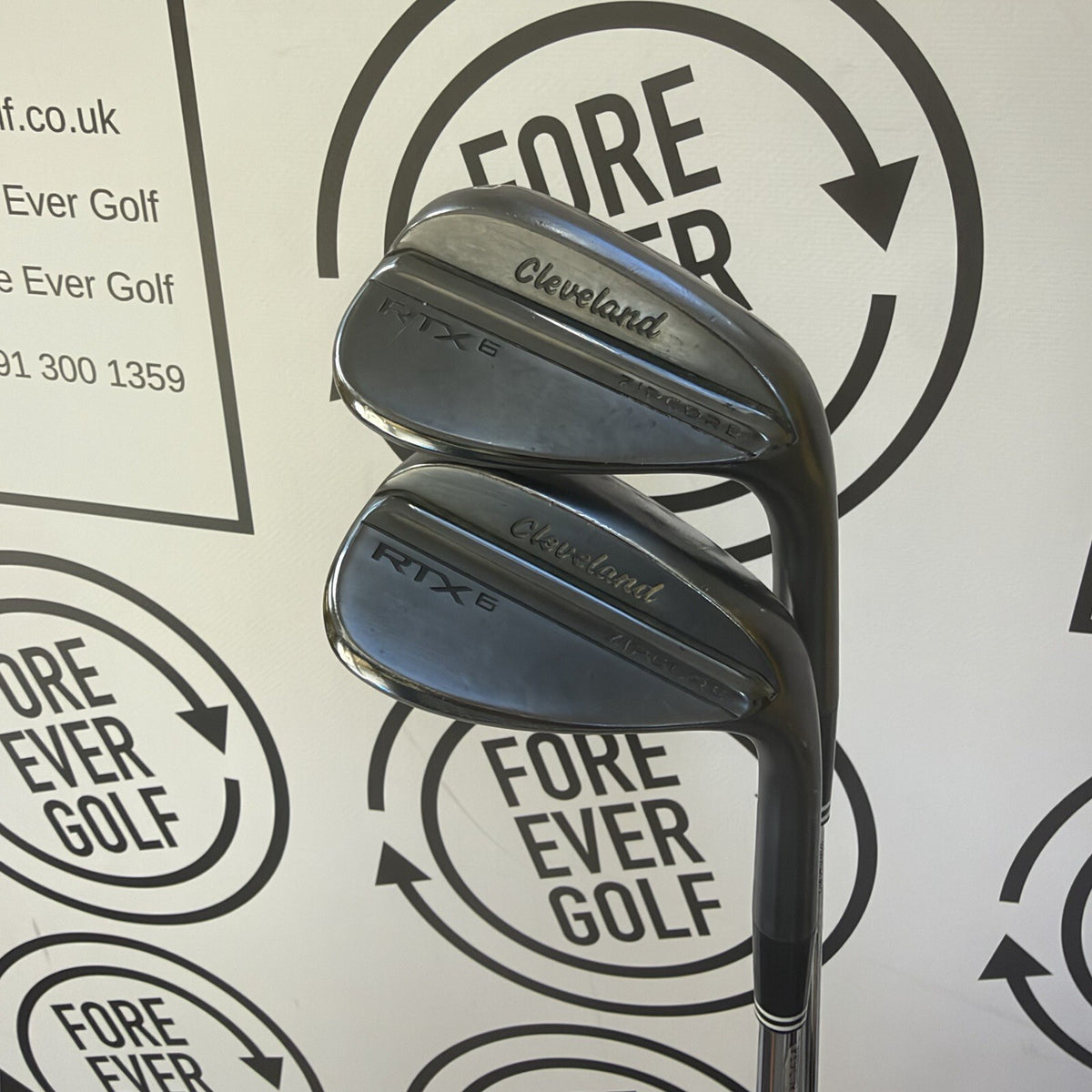 CLEVELAND RTX6 WEDGE SET / 50 & 56 / Black / Wedge Flex / V.GOOD USED
