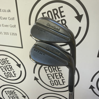 CLEVELAND RTX6 WEDGE SET / 50 & 56 / Black / Wedge Flex / V.GOOD USED