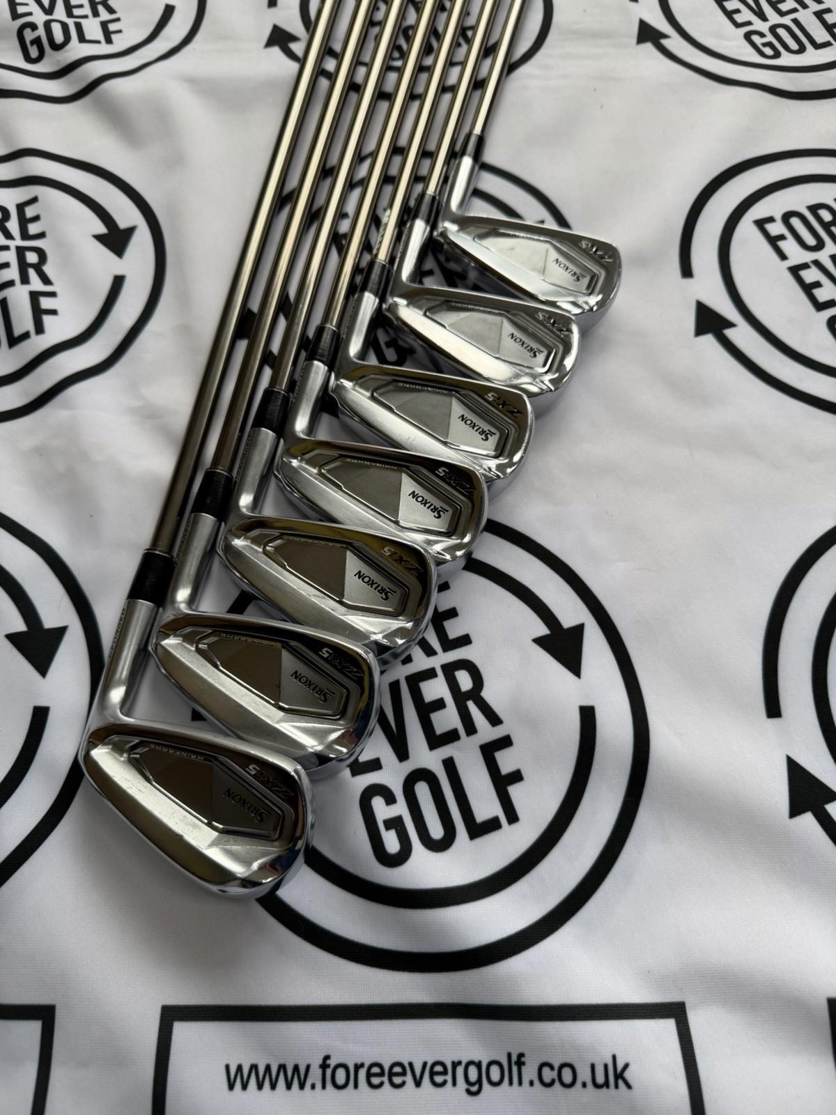 SRIXON ZXi5 IRONS / 4 - PW / Mens RH / Stiff Flex Graphite Shafts / V.GOOD USED