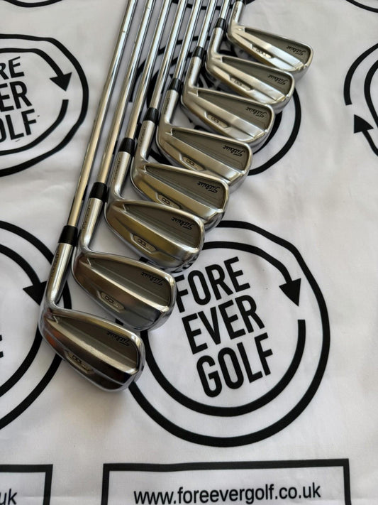 TITLIEST T100 (2021) IRONS / 3 - PW / Mens RH / AWT White Reg Flex / MINT USED