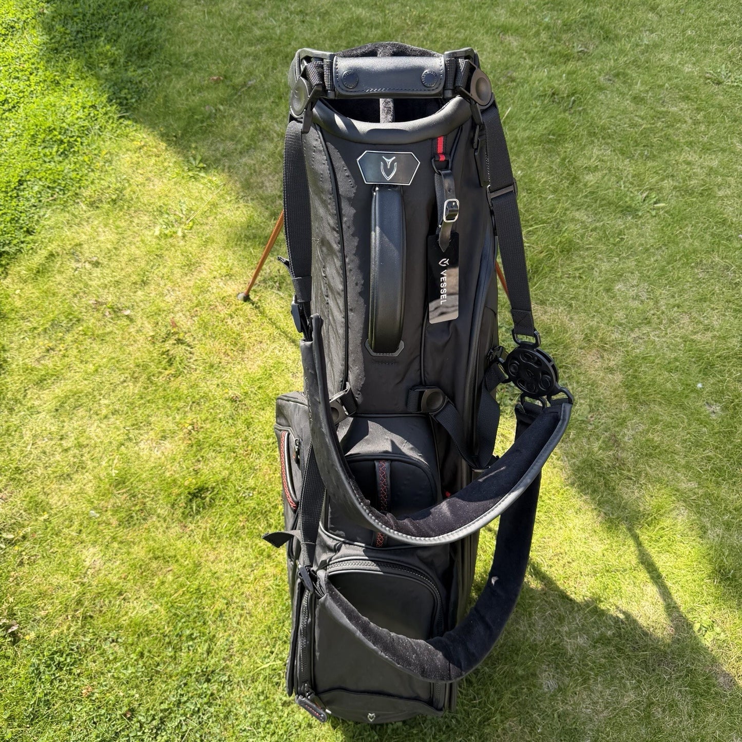 VESSEL PLAYER V DXR GOLF CARRY BAG / 7-Way / Black / V.GOOD USED