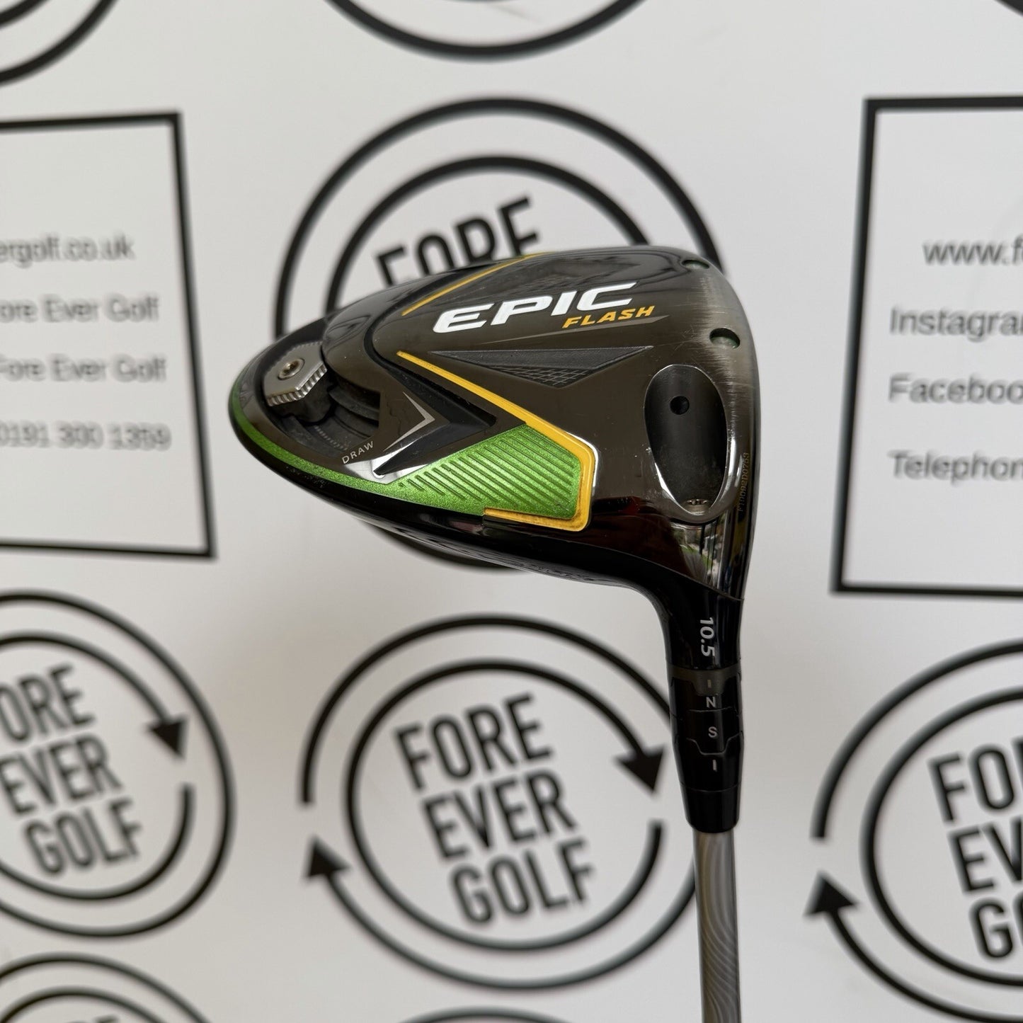 CALLAWAY EPIC FLASH DRIVER / 10.5 Deg / Mens RH / 55g Reg Flex / MINT USED