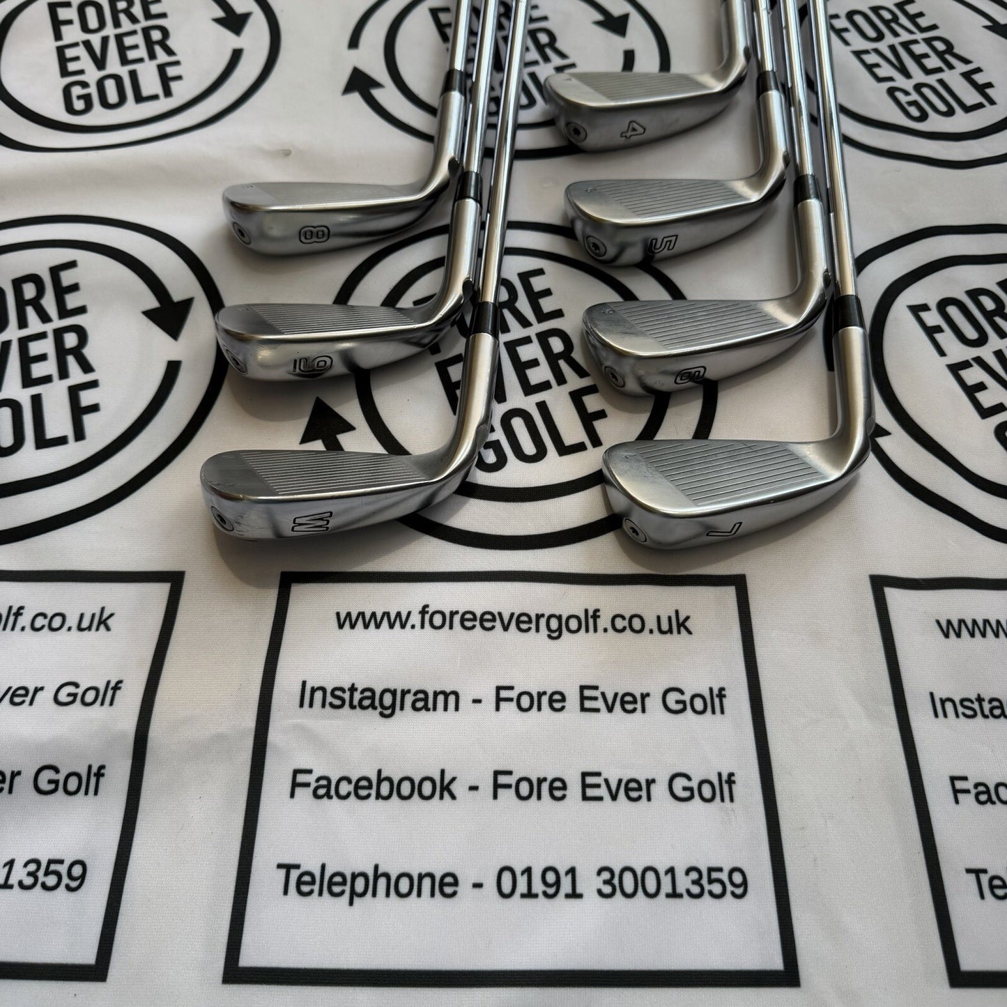 PING G410 IRONS / 4 - PW / Blue Dot / Mens RH / 98g Reg Flex / GOOD USED