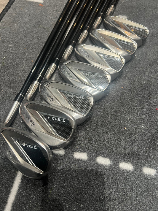 TAYLORMADE STEALTH IRONS / 5 - SW / Mens RH / 60g Reg Graphite Shaft