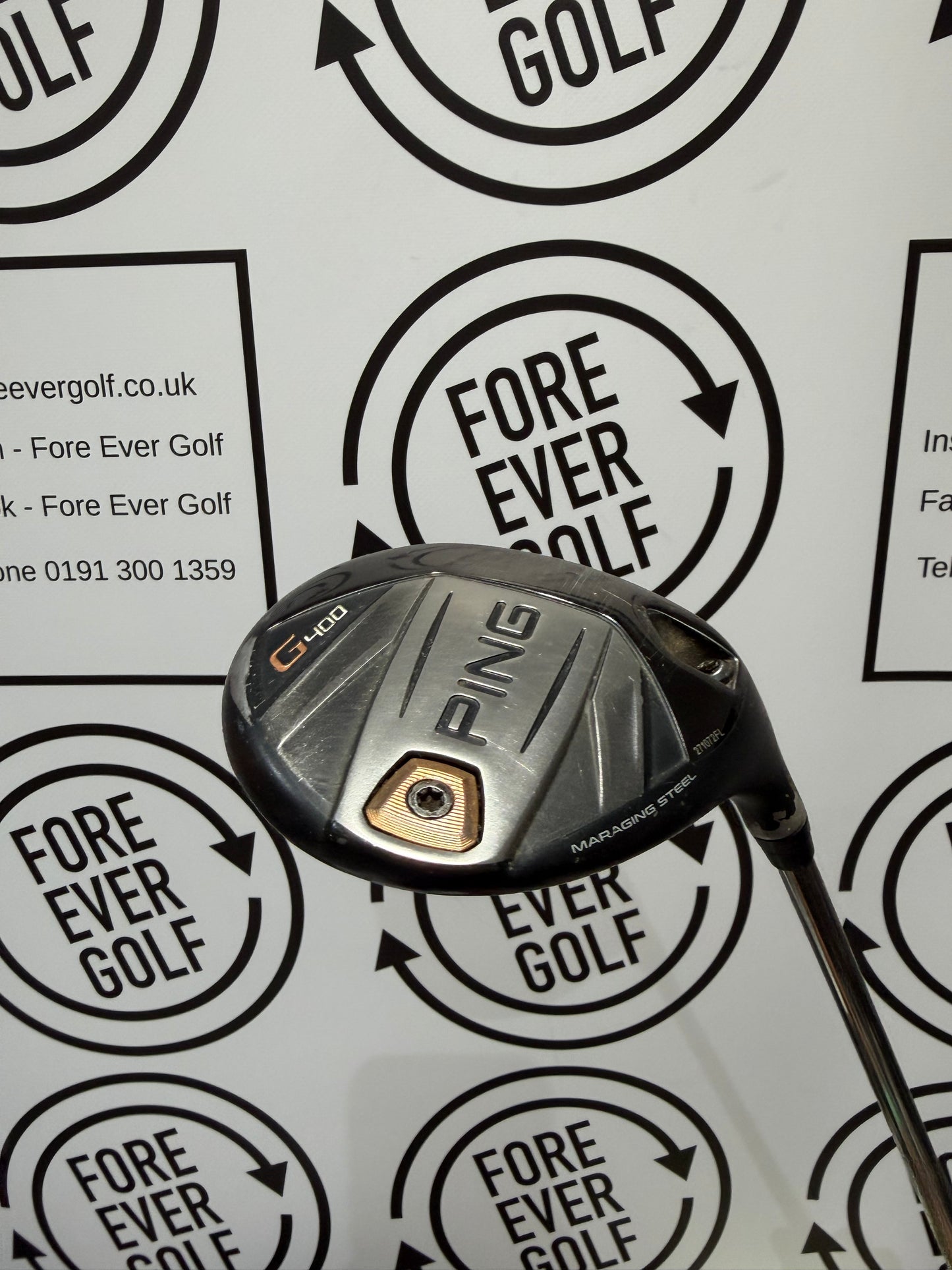 PING G400 3 WOOD / 14.5 Deg / RH / 70g Stiff Flex