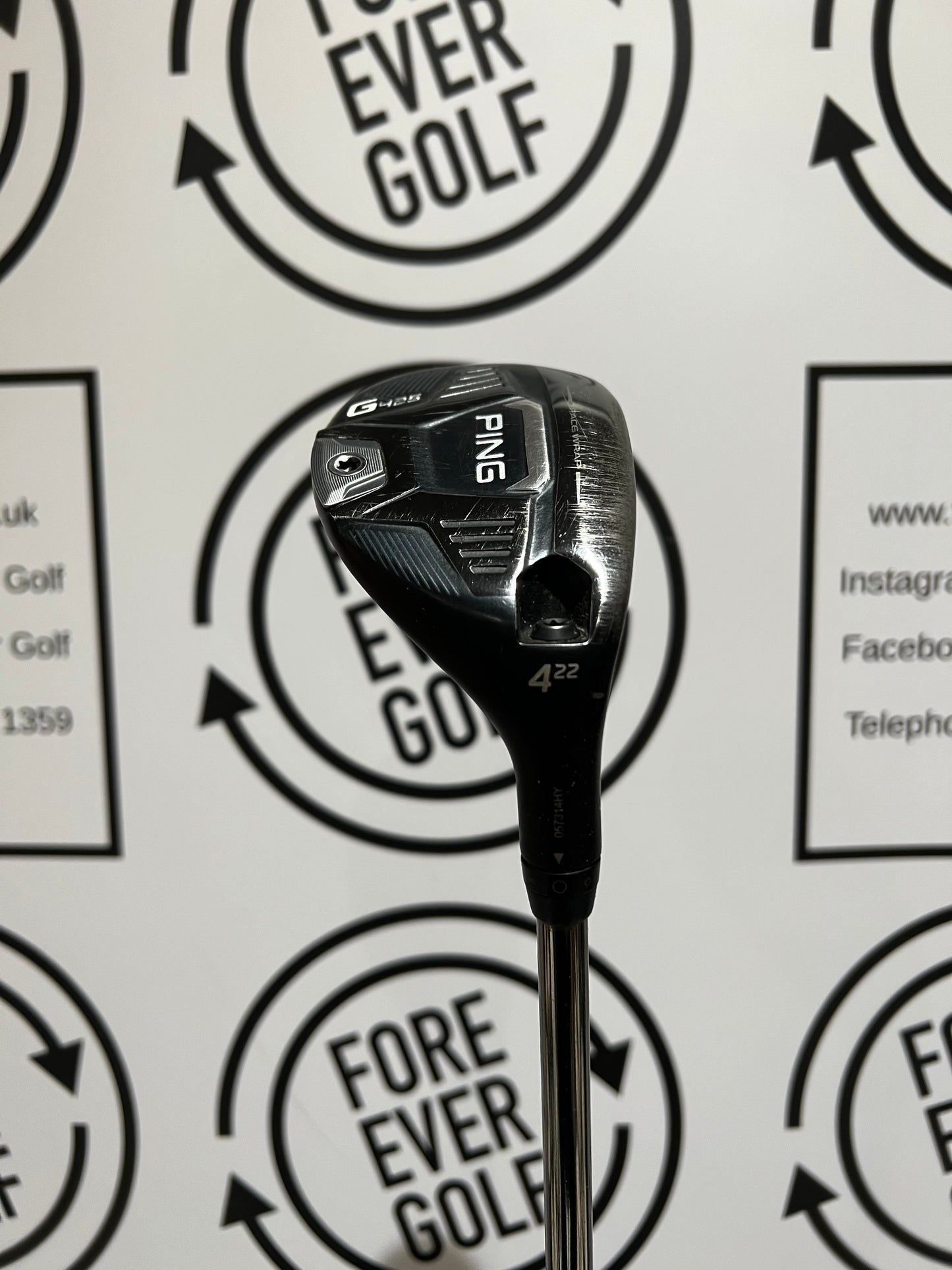 PING G425 4 HYBRID / 22 Degree / Mens RH / 85g Stiff Flex