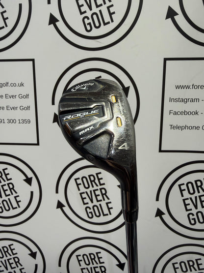 CALLAWAY ROGUE ST MAX 4 HYBRID / 21 Degrees / Mens RH / 75g Stiff Flex / GOOD USED