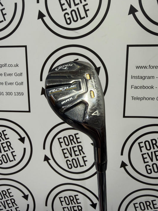 CALLAWAY ROGUE ST MAX 4 HYBRID / 21 Degrees / Mens RH / 75g Stiff Flex / GOOD USED