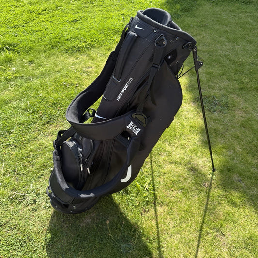 NIKE SPORT LITE GOLF CARRY BAG / EQUA FLEX / Black / 5-Way Divide / MINT USED