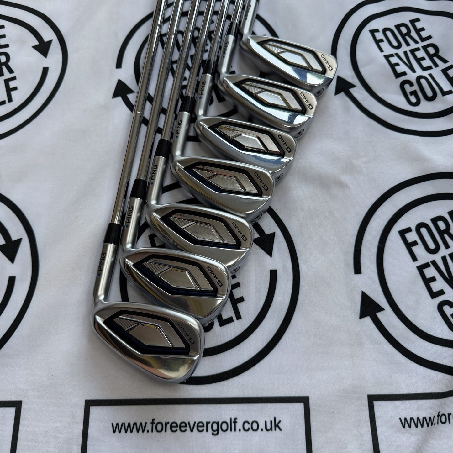 PING G440 IRONS / 4 - PW / RH / Blue Dot / 100g Stiff Flex / V.GOOD USED