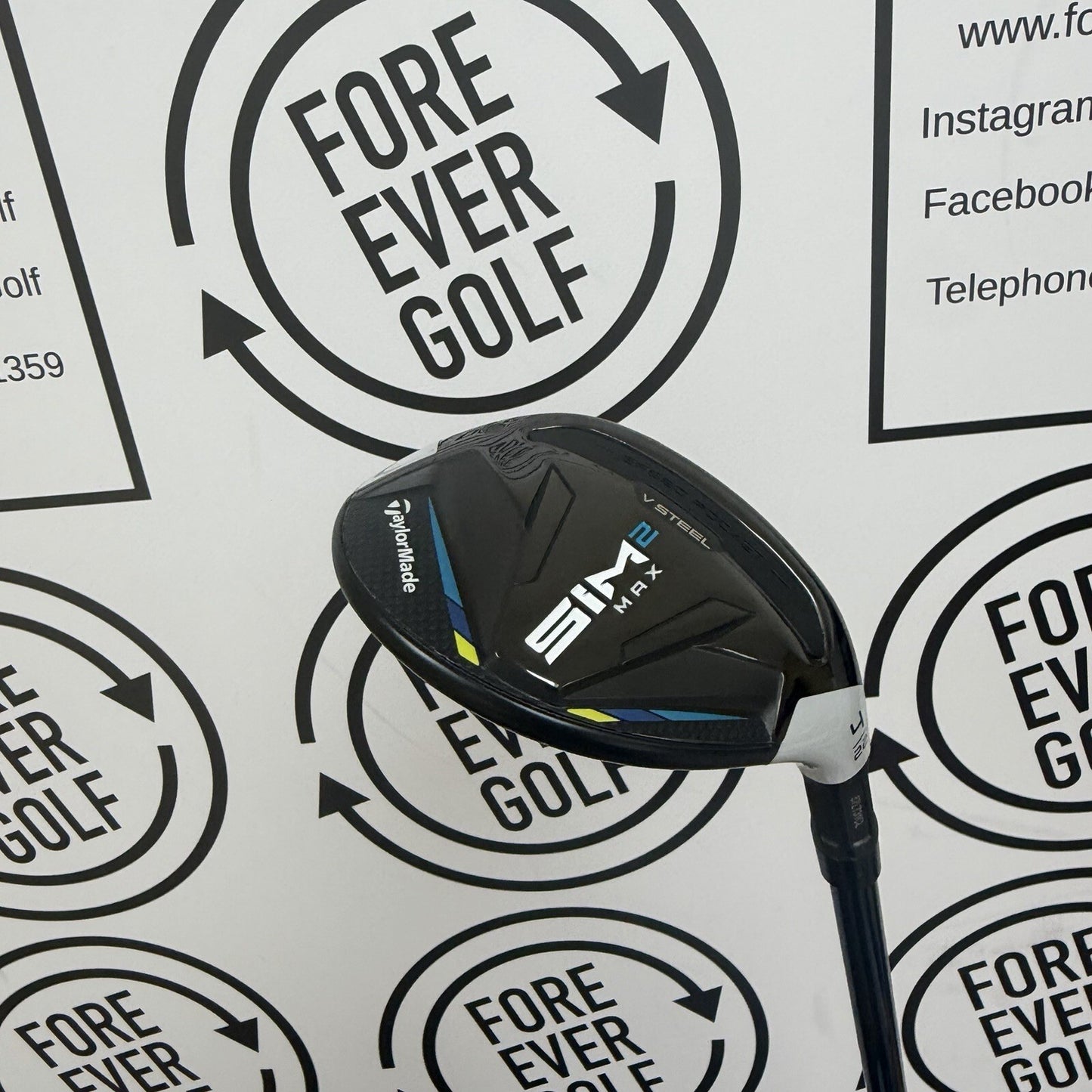TAYLORMADE SIM2 MAX 4 HYBRID / 22 Deg / RH / 60g Reg Flex / MINT USED