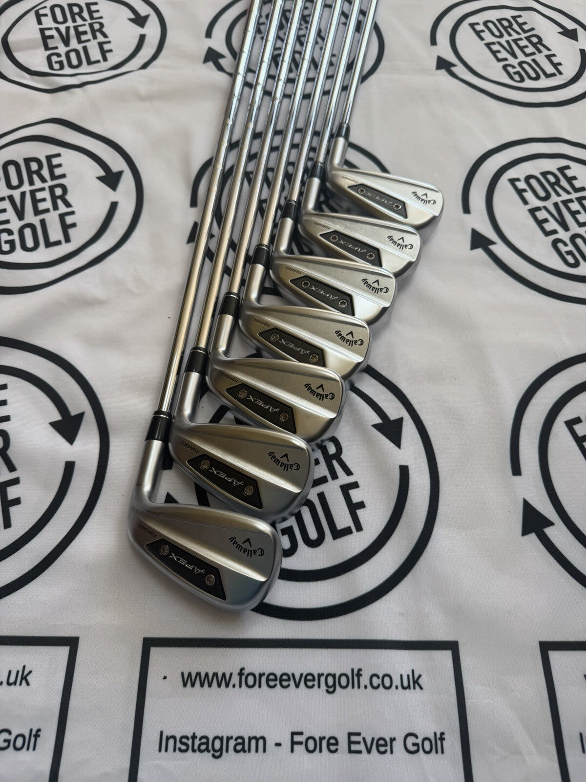 CALLAWAY APEX Ai200 IRONS / 5 - PW + AW / RH / 105g Reg Flex / V.GOOD USED
