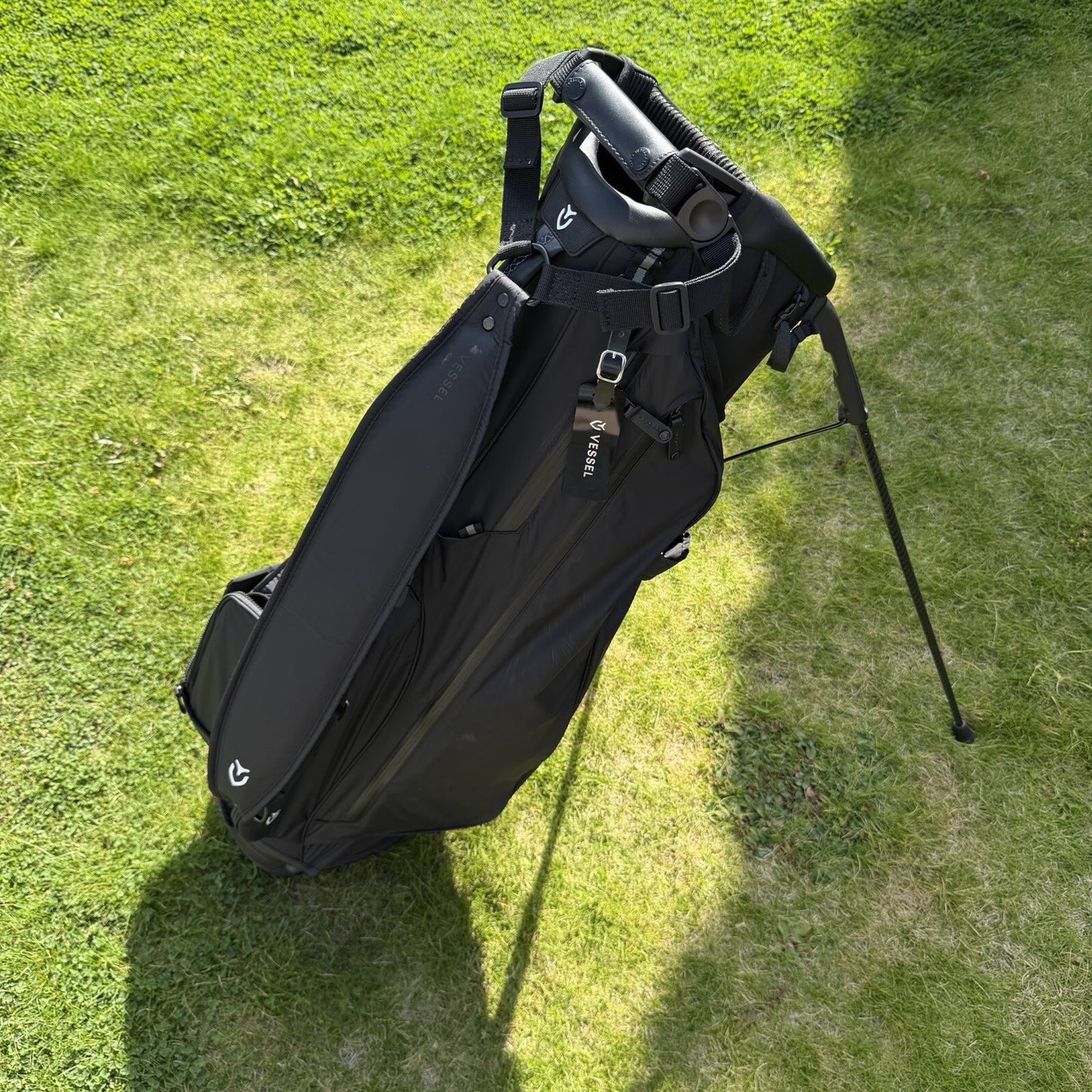 VESSEL LUX AIR Stand Golf Bag / Black / 6 Way Divider / MINT USED