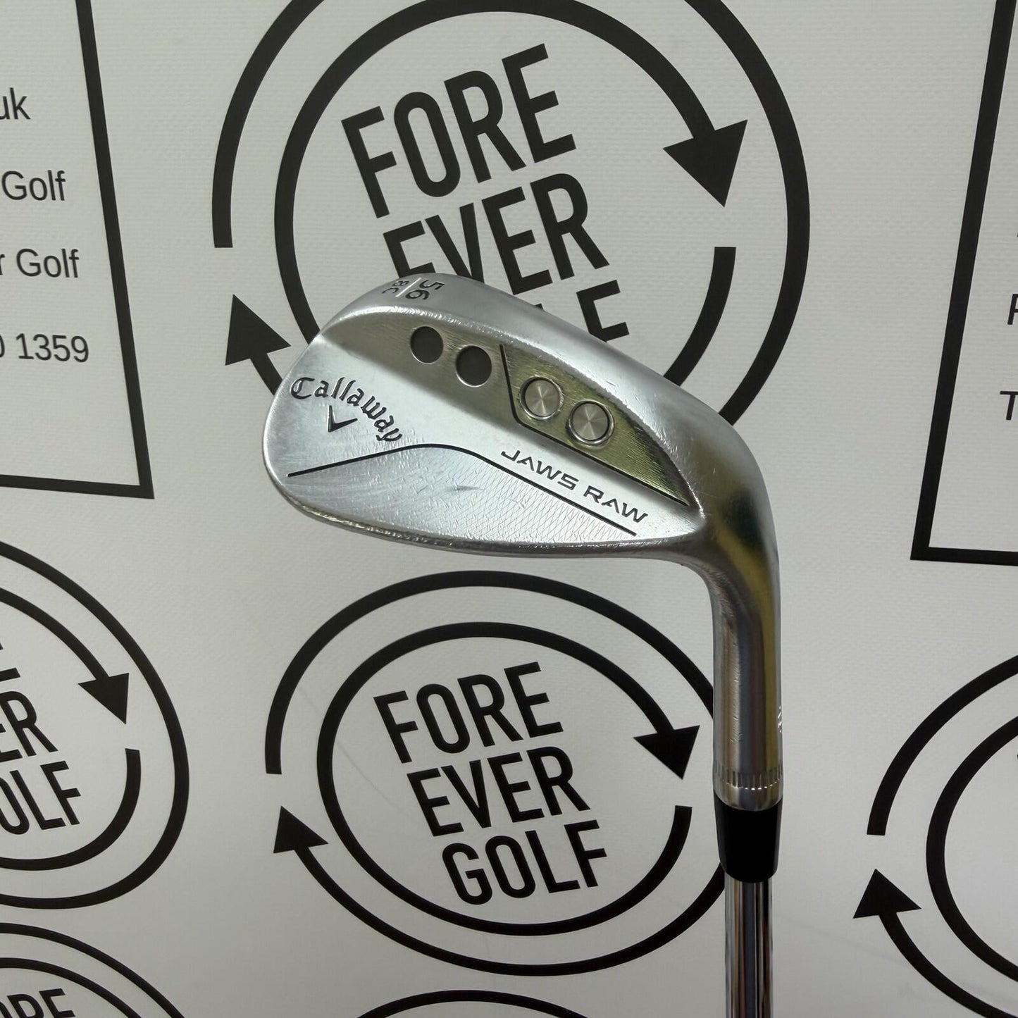CALLAWAY JAWS RAW SAND WEDGE / 54 Deg (8C) / Mens RH / Wedge Flex / V.GOOD USED