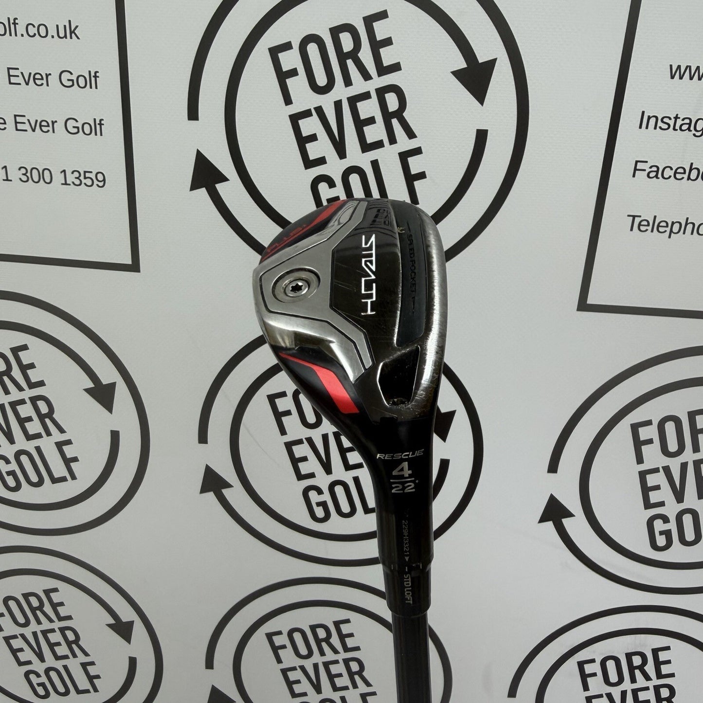 TAYLORMADE STEALTH PLUS+ 4 HYBRID / 22 Deg / RH / 80g Stiff Flex / GOOD USED