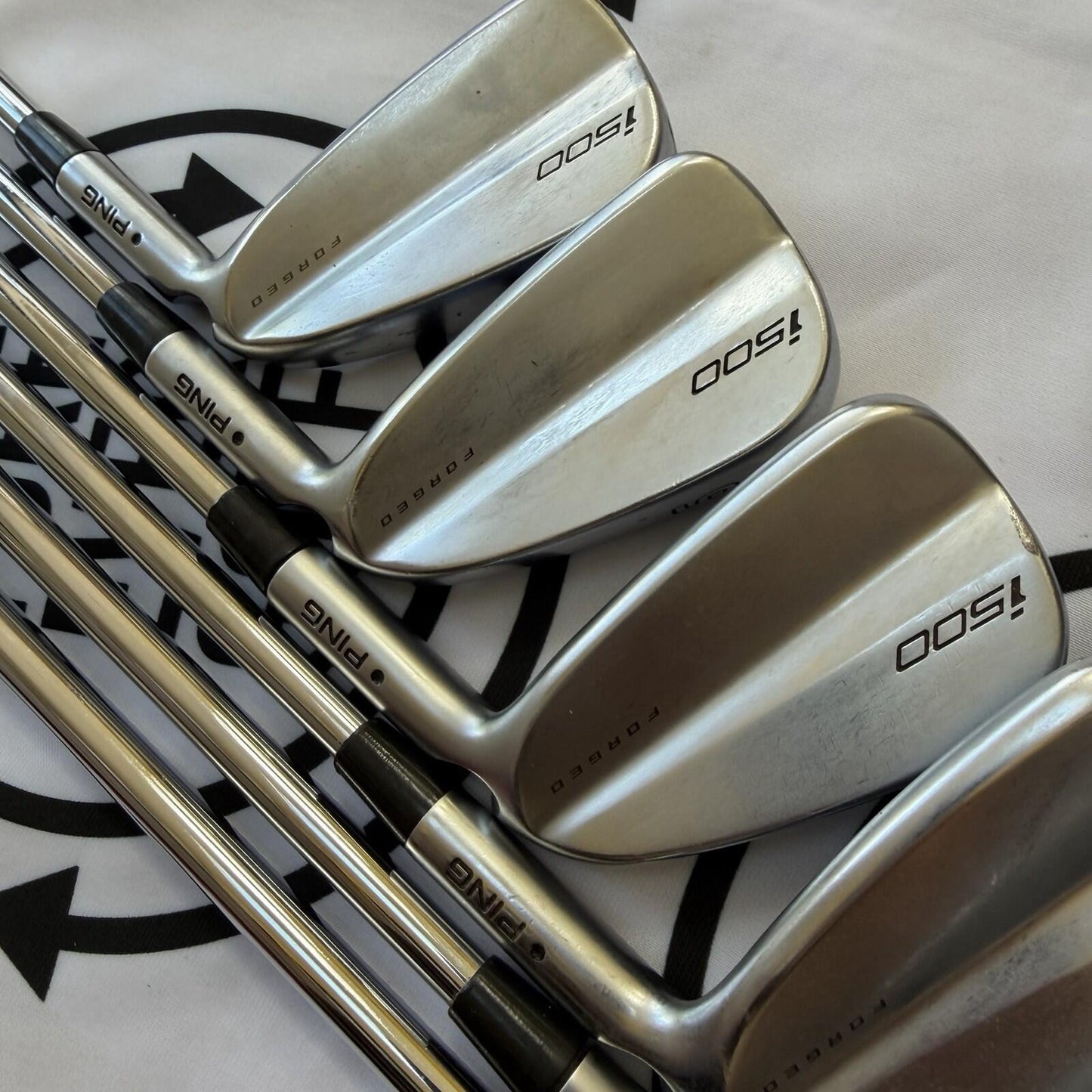 PING i500 IRONS / 5 - PW / Mens RH / Black Dot / RH / 125g X-Stiff Flex / GOOD