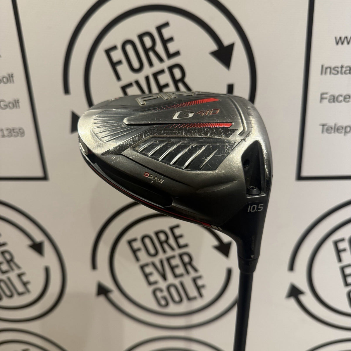 PING G410 DRIVER / 10.5 Deg / RH / 55g Reg Flex / GOOD USED