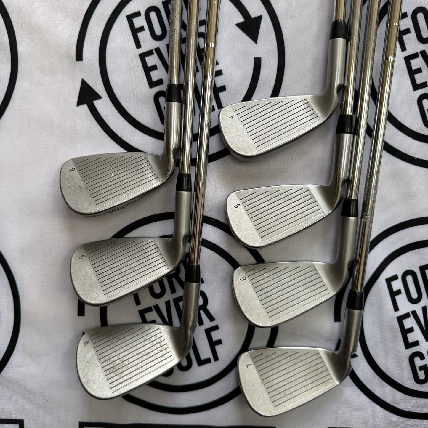 PING i20 IRONS / 4 - PW / Mens RH / Black Dot / Regular Flex / GOOD USED