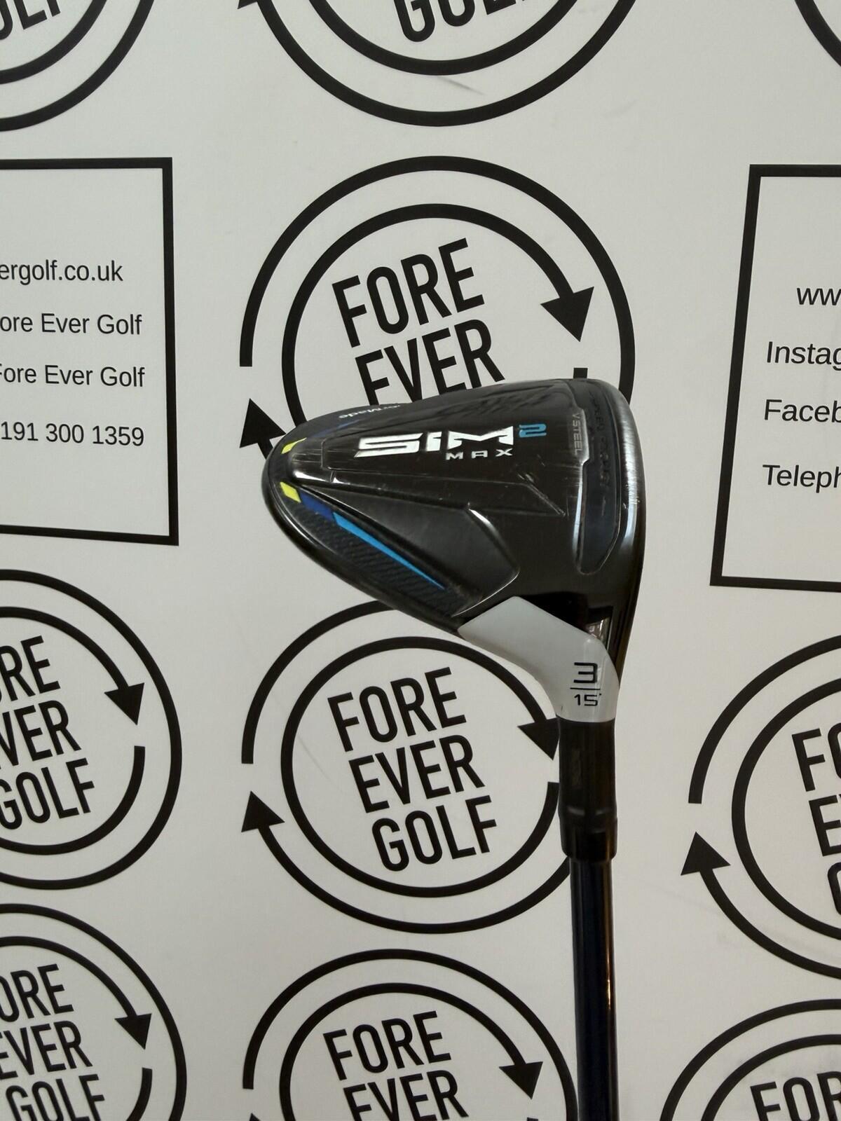 TAYLORMADE SIM2 MAX 3 WOOD / 15 Degree / Mens RH / 50g Reg Flex / V.GOOD USED