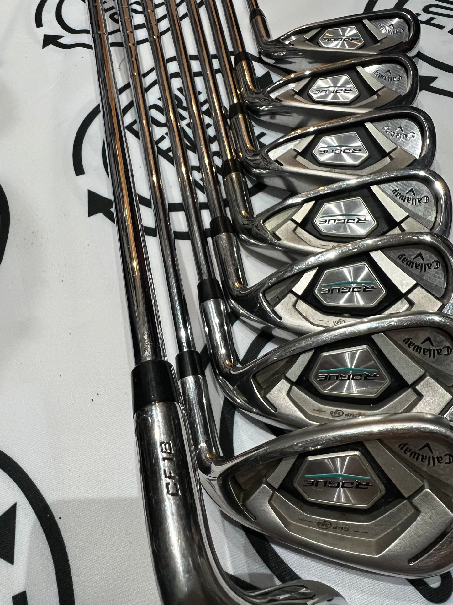 CALLAWAY ROGUE CF-18 IRONS / 4 - SW / Mens RH / 95g Stiff Flex