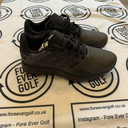 ADIDAS S2G 23 MENS GOLF SHOES / UK Size 10 / Black / Boot Bag Inc. / NEW