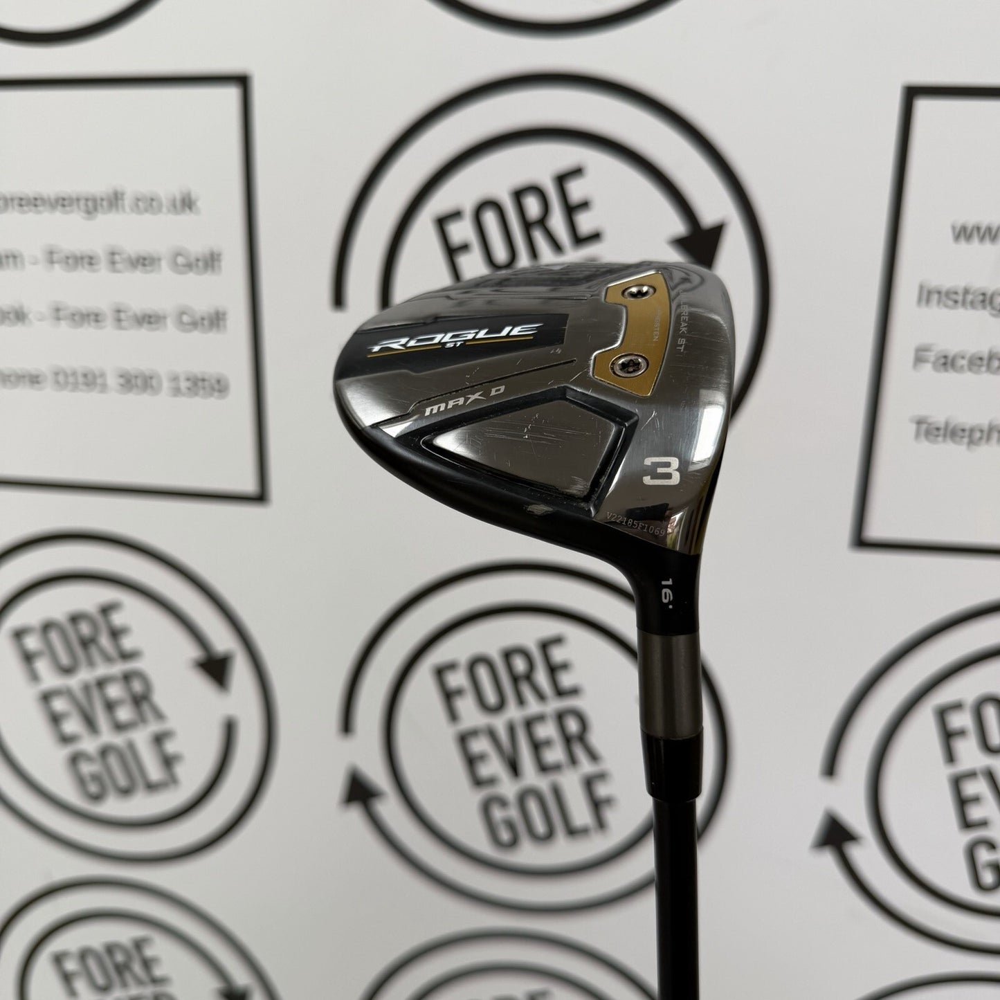 CALLAWAY ROGUE ST MAX-D 3 WOOD / 16 Deg / RH / 50g Reg Flex / GOOD USED